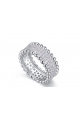 Best online thick silver ring womens cobblestone rhinestone - Ref 22286 - 03
