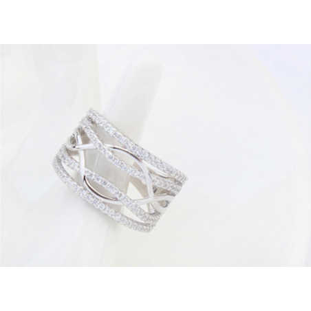 Bijoux femme tendance pas cher en argent 925 cristaux blanc