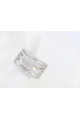 Bijoux femme tendance pas cher en argent 925 cristaux blanc - Ref 22288 - 02