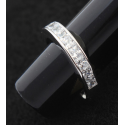 Beautiful women's band engagement rings 925 sterling silver - Ref 22296 - 02