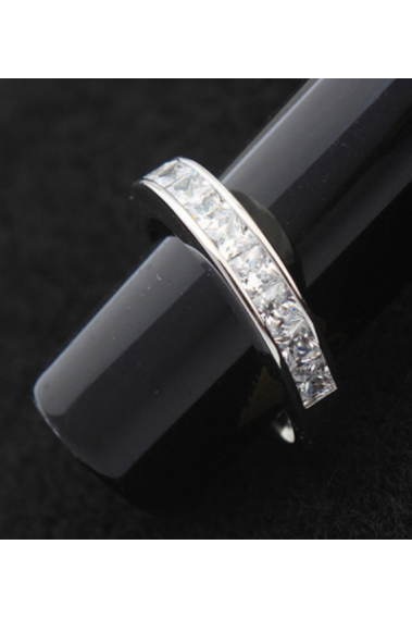 Beautiful women's band engagement rings 925 sterling silver - 22296 #1