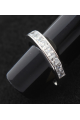 Beautiful women's band engagement rings 925 sterling silver - Ref 22296 - 02