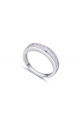 Bague sur mesure argent femme pas cher avec anneau cristaux - Ref 22296 - 03