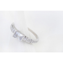 Pretty & stylish custom wedding rings for women cute crystal - Ref 22297 - 02