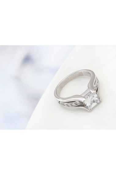 Designer female cubic zirconia wedding bands - 22300 #1