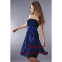 Navy Blue Short Strapless Homecoming Party Dress - Ref C186 - 02