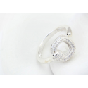 Bague reglable femme en argent - Ref 22457 - 02