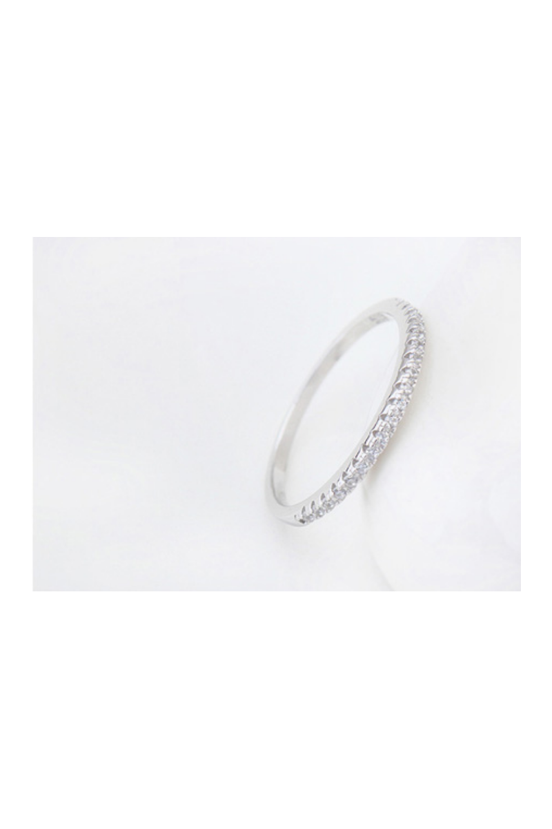 Simple affordable thin ring womens silver - Ref 22988 - 01