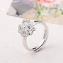 Adjustable rings for women four clover flower - Ref 28960 - 04