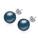 Magnifique boucles oreilles bleu vert femme argent sterling - Ref 18631 - 03