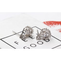 New fashion Jewelry silver trending earrings with nail clasp - Ref 28955 - 02