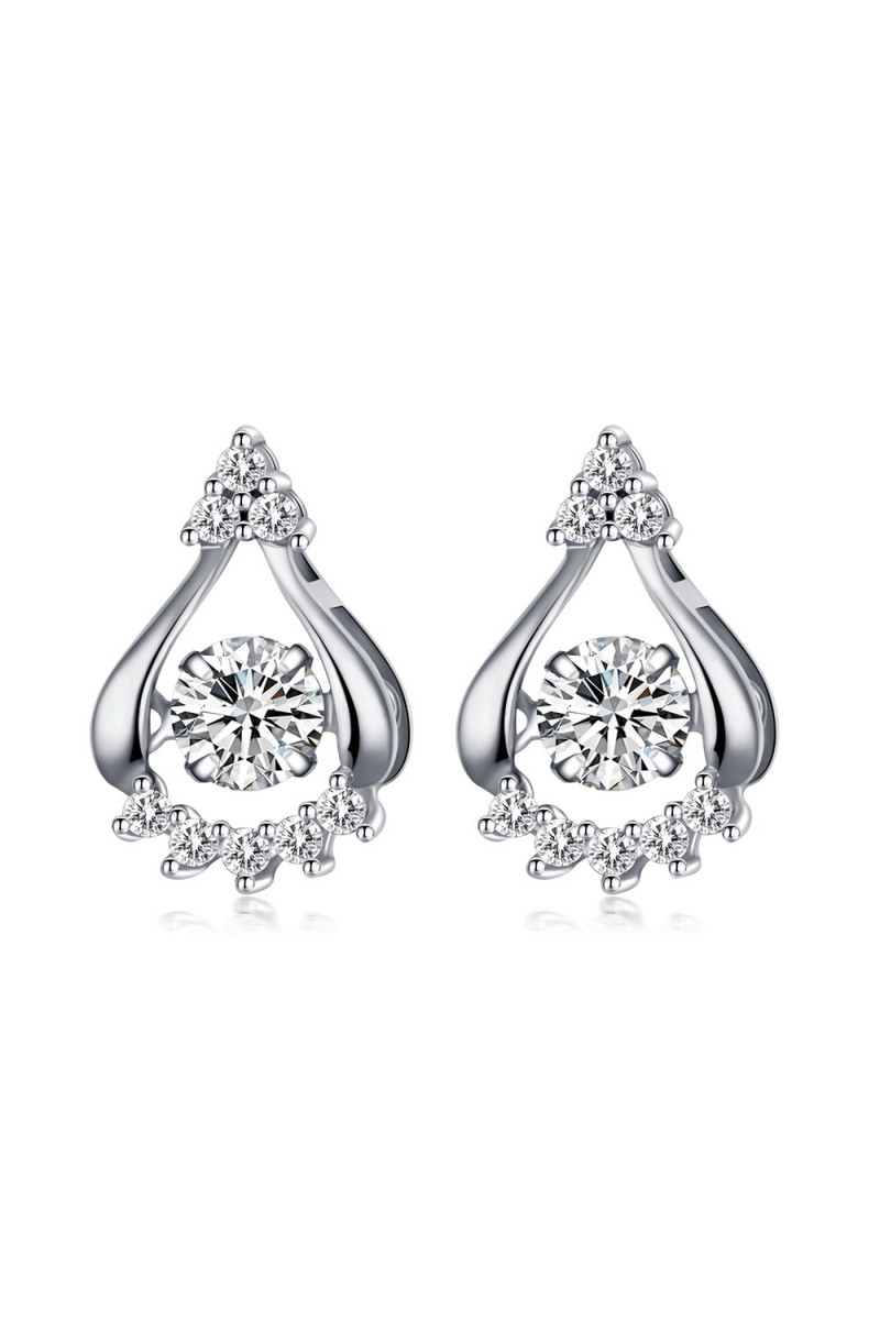 New fashion Jewelry silver trending earrings with nail clasp