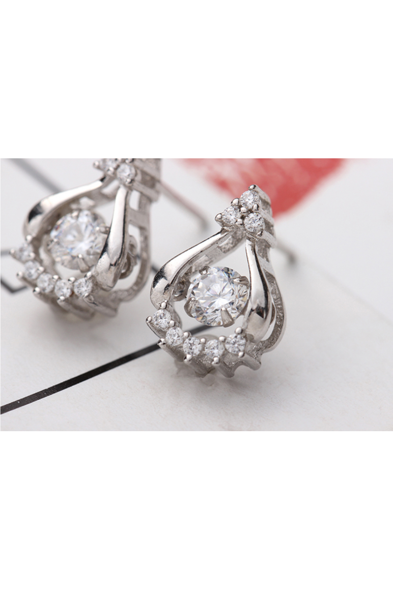 New fashion Jewelry silver trending earrings with nail clasp