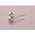 Stud earrings with sterling silver ball fashion cheap trend - Ref 29650 - 04