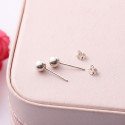 Stud earrings with sterling silver ball fashion cheap trend - Ref 29650 - 05