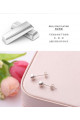Stud earrings with sterling silver ball fashion cheap trend - Ref 29650 - 06