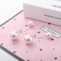 Fashion jewellery beautiful sterling silver pearl earrings - Ref 29657 - 07