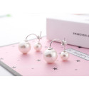 Fashion jewellery beautiful sterling silver pearl earrings - Ref 29657 - 08