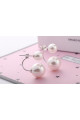 Fashion jewellery beautiful sterling silver pearl earrings - Ref 29657 - 09