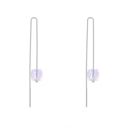 Jewelry earrings cheap silver with cubic zirconia rhinestone