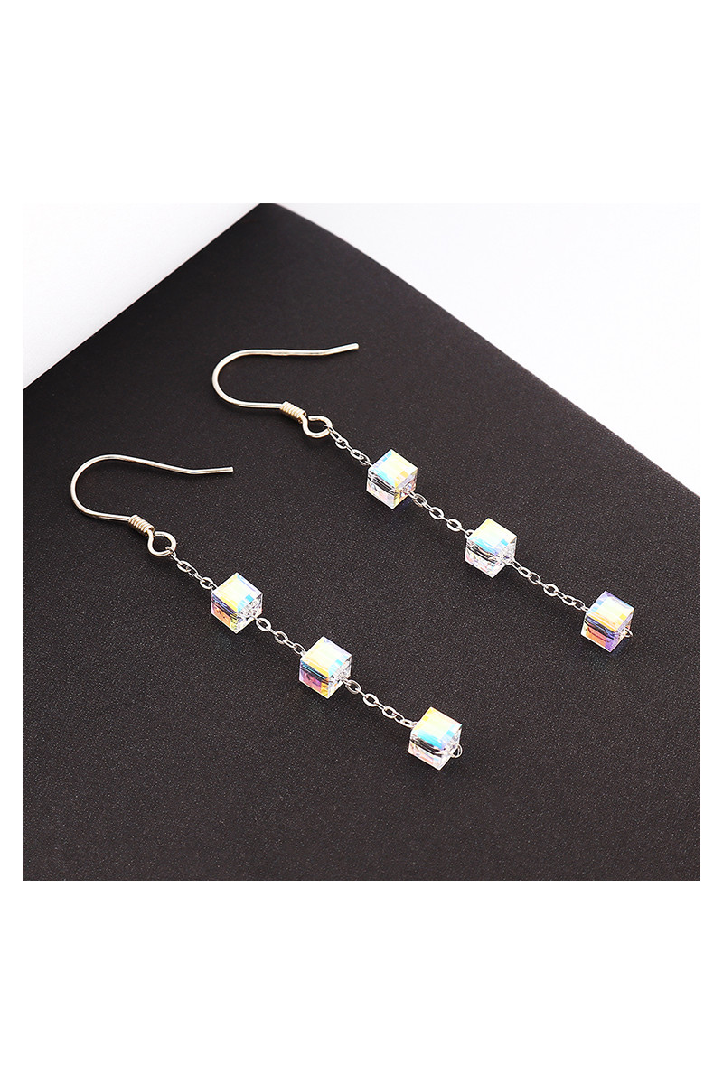 Boucles D'Oreilles Goutte Au Crochet Cristal Ottaviani - Fait Main Italie - Neuf Avec Étiquettes