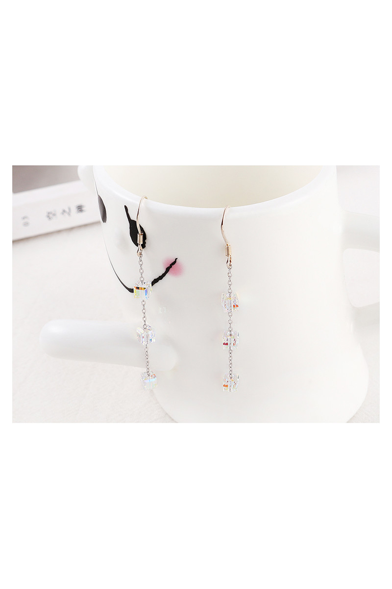 Boucles D'oreilles Pendantes Avec Perles En Argent Sterling - Occasion, Fermoir à Clous