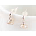 Small gold silver earrings for women for chic evening party - Ref 31415 - 03