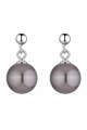 Cute evening studs earrings cheap for women with silver ball - Ref 31419 - 03