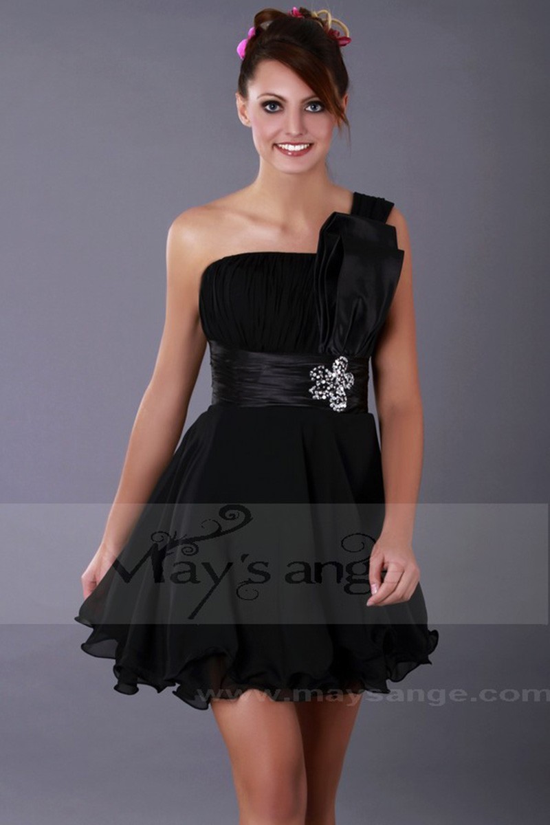 Robe de cocktail Ibiza noire - Ref C058 - 01 Robe de cocktail Ibiza noire - Ref C058 - 01
