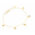 Magnifique bracelet doré femme chaîne fine réglable et stylé - Ref 31410 - 02