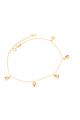 Affordable golden bracelet adjustable and stylish thin chain - Ref 31410 - 02