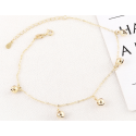 Affordable golden bracelet adjustable and stylish thin chain - Ref 31410 - 04