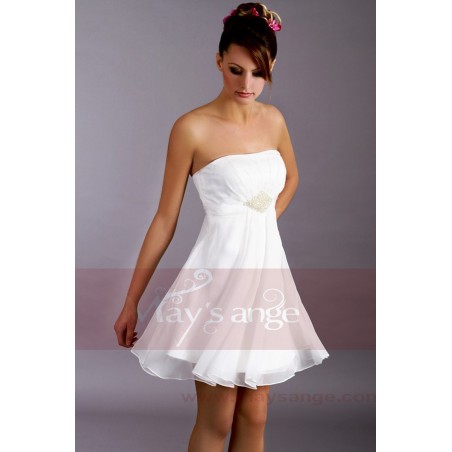 Short A-Line Strapless Graduation Party Dress