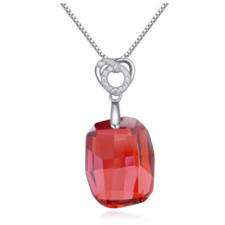 Collier avec pierre femme chaine maille vénitienne