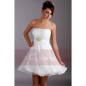 Short A-Line Strapless Graduation Party Dress - Ref C061 - 04