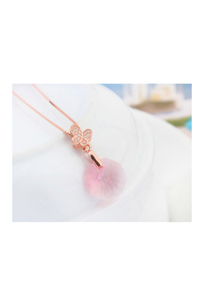 Collier "Papillon" - Chaîne Avec Plaque En Or - Occasion En état Neuf