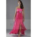 Robe bustier rose fuschia longue de soirée sexy - Ref L102 - 04