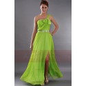 Long Summer Green Dress One Strap With Slit - Ref L155 - 02