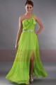Long Summer Green Dress One Strap With Slit - Ref L155 - 02