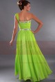 Long Summer Green Dress One Strap With Slit - Ref L155 - 04