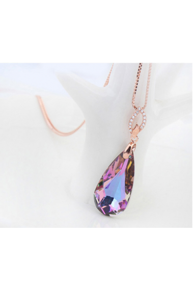 Collier tendance femme magnifique pierre multicolore - 21991 #1