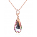 Collier tendance femme magnifique pierre multicolore - Ref 21991 - 03