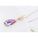 Collier tendance femme magnifique pierre multicolore - Ref 21991 - 04