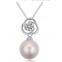 Collier boule argent sterling bijou pas cher tendance - Ref 22013 - 02