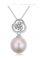 Collier boule argent sterling bijou pas cher tendance - Ref 22013 - 02