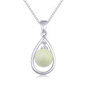 Collier femme argent joli pendentif boule bijoux tendance - Ref 22058 - 02