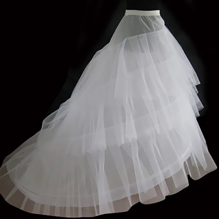 Beautiful white petticoat with train