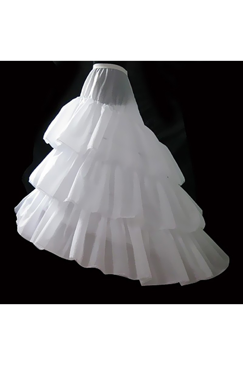 Jupon pour robe A-line avec petite traîne - Ref 8835 - 01