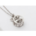 Collier tendance femme en argent 925 avec pendentif couronne - Ref 28953 - 03