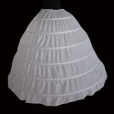 Elastic wedding long petticoat white - Ref 9306 - 02